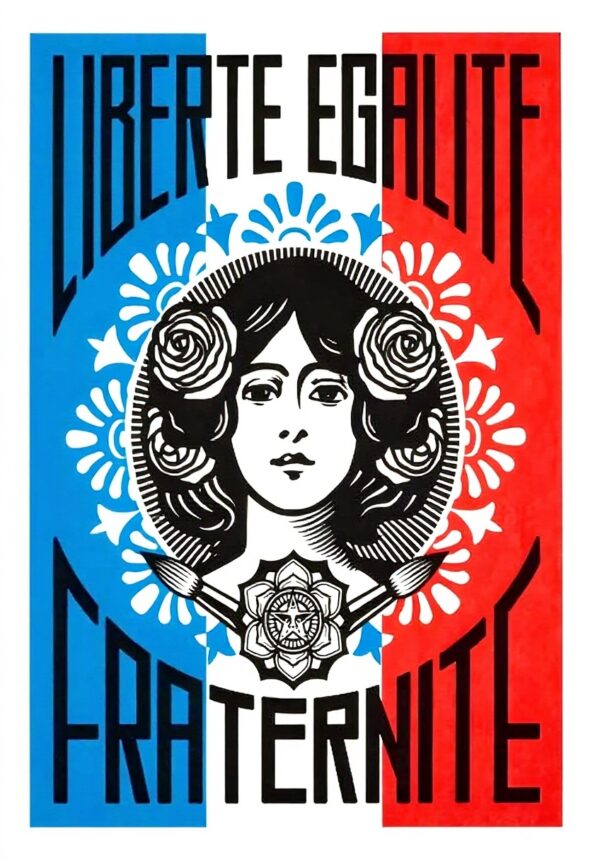 Poster sur toile Liberté Égalité Fraternité décoration