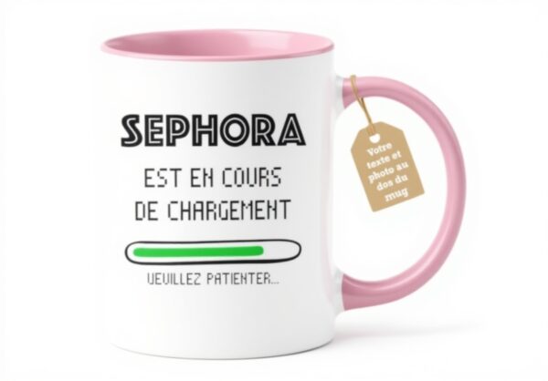 Mug Personnalisé Sephora quotedazur Cadeau Noël Rose
