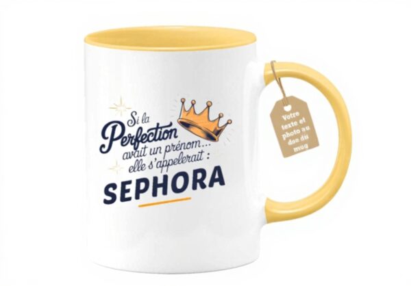 Mug personnalisé quotedazur Jaune Cadeau Sephora Noël