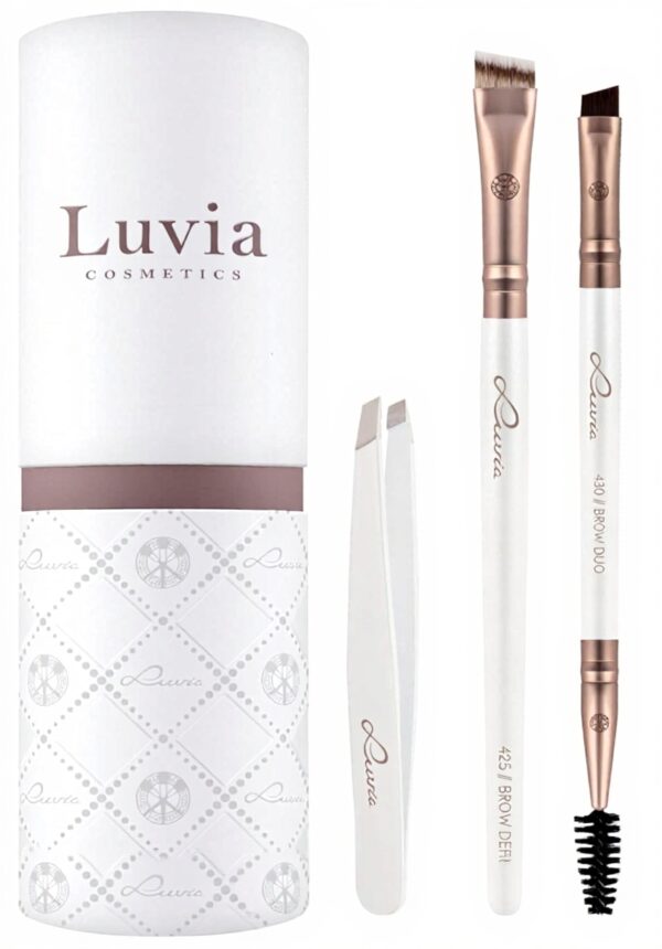 Set de pinceaux Luvia Prime Brow Kit, végan et antibactérien