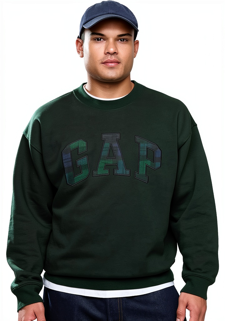 Sweat-shirt GAP à manches courtes porté en extérieur