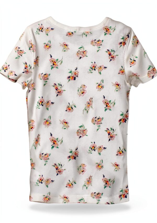 Chemise manches courtes fille GAP Blanc motifs douce-2