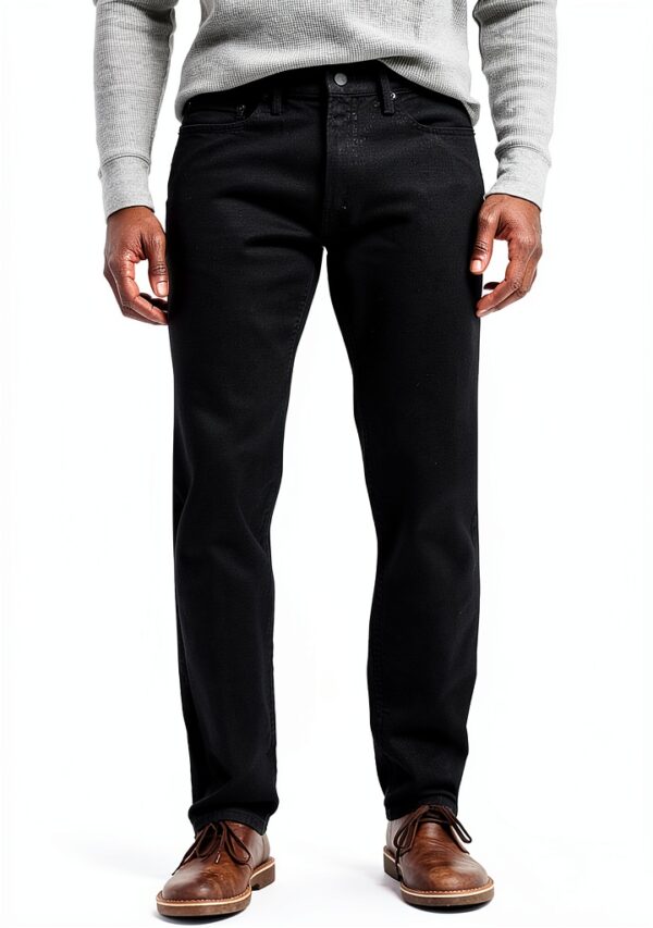 Jean Gap Noir Véritable Denim Stretch Coupe Slim Homme-0