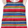 Robe fille GAP rayures multicolores douce et confortable-0