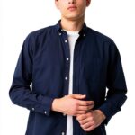 Chemise boutonnée homme Gap popeline col classique lavable-0