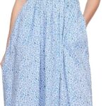 GAP Vêtement Femme Motif Floral Bleu Clair Taille M-0