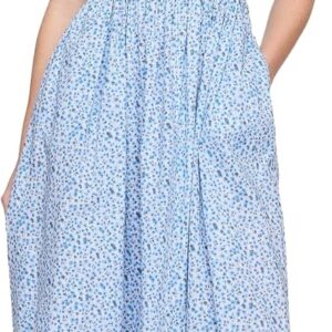 GAP Vêtement Femme Motif Floral Bleu Clair Taille M-0
