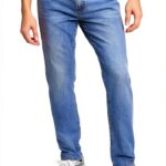Jean Homme Gap Denim Rigide Coupe Ajustée Lavage Moyen-0