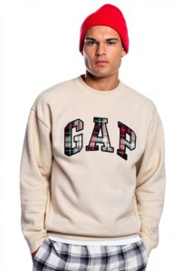 Sweat-shirt GAP logo classique homme manches courtes Chino-0
