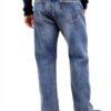 Jean Droit Gap Homme Denim Noir Délavé Confortable-2