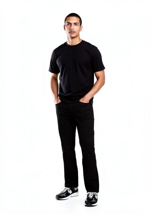 Jean Gap Noir Véritable Denim Stretch Coupe Slim Homme-3
