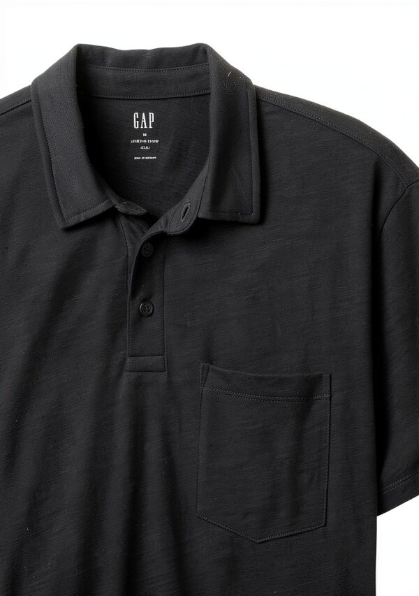 GAP T-shirt Homme Noir Coupe Confortable Style Américain-3
