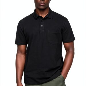 GAP T-shirt Homme Noir Coupe Confortable Style Américain-0