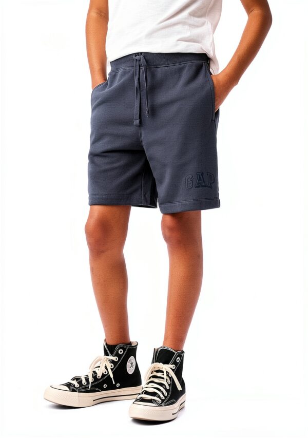Short garçon GAP polaire douce cordon serrage taille-1
