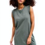 Robe Gap été femme coton col rond manches courtes-0