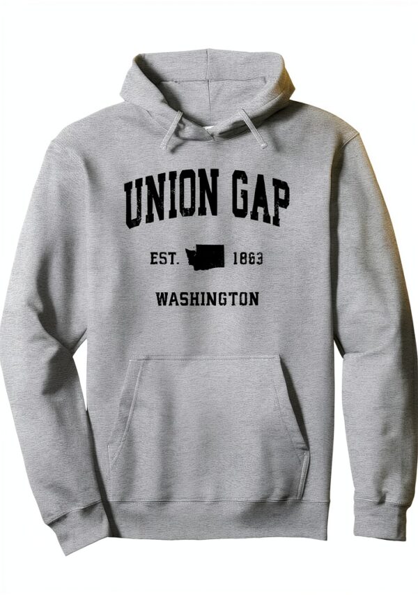 Union Gap Washington Sweat Capuche Vintage Design Sportif-0