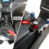 Organisateur de siège auto SSyang cuir portable rangement-6