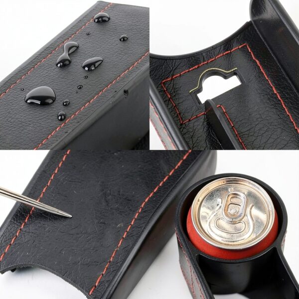 Organisateur de siège auto SSyang cuir portable rangement-3