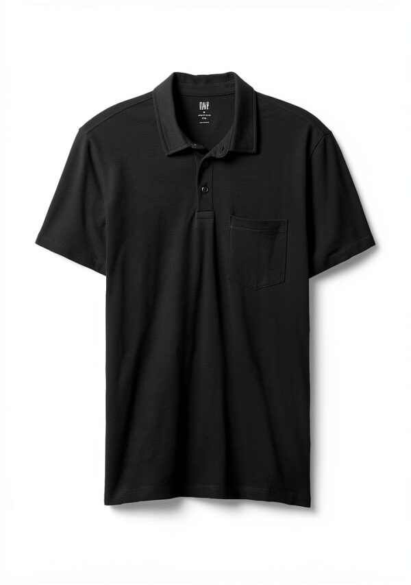 GAP T-shirt Homme Noir Coupe Confortable Style Américain-4