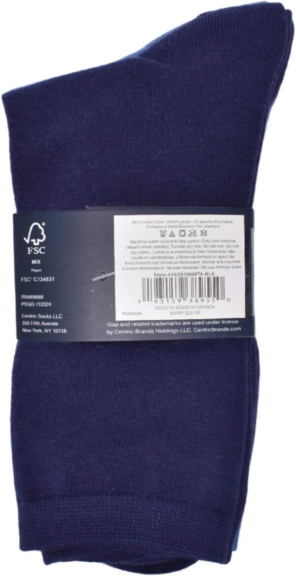 GAP Chaussettes ras du cou coton lot de 6 paires femme-3