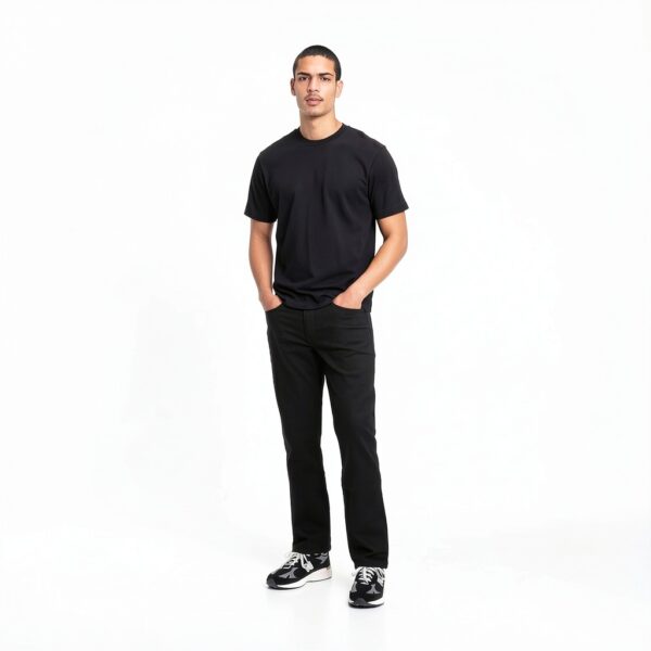 Jean Gap Noir Véritable Denim Stretch Coupe Slim Homme-1