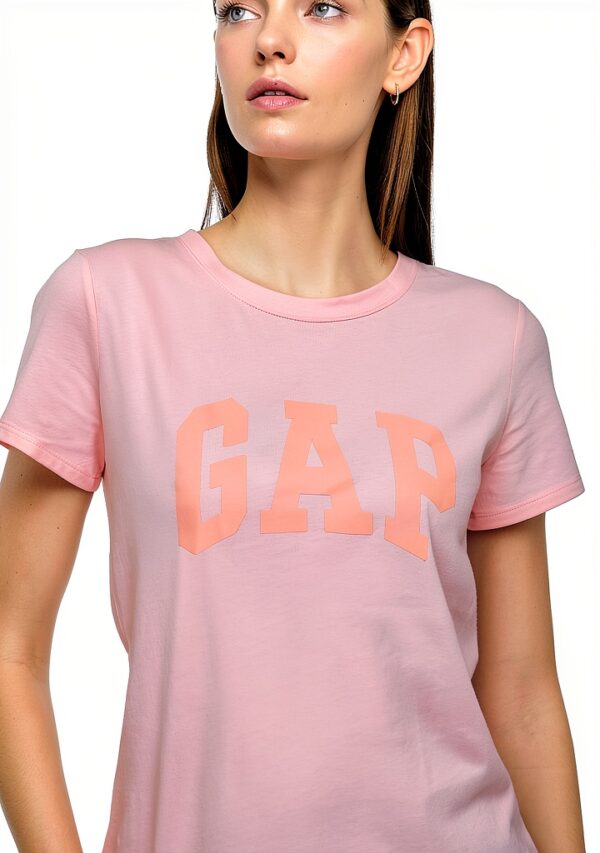 T-shirt GAP femme coton doux manches courtes logo-3