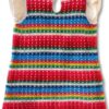 Robe fille GAP rayures multicolores douce et confortable-4