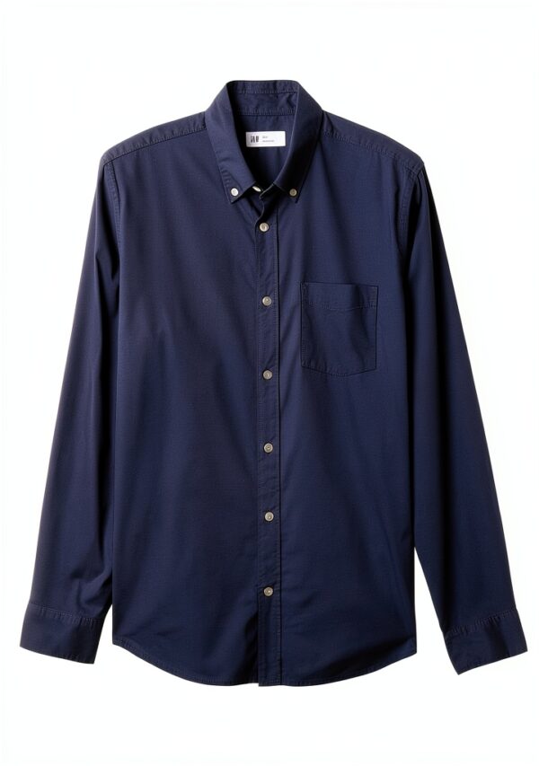 Chemise boutonnée homme Gap popeline col classique lavable-3