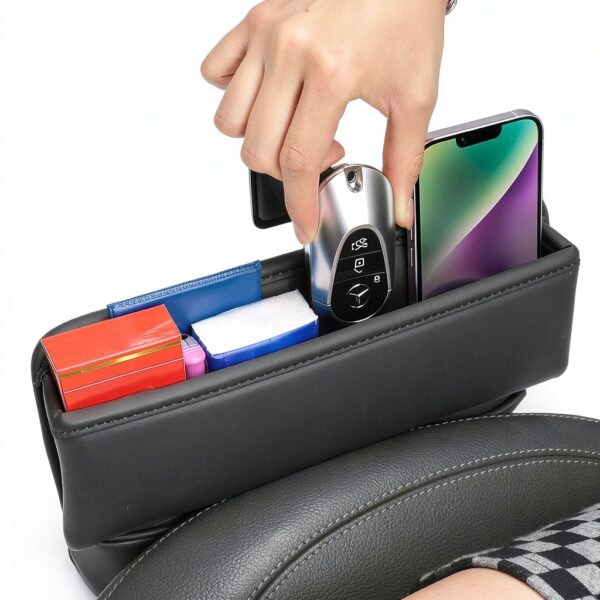 Organisateur de siège auto Adunsiaoto cuir rangement-1