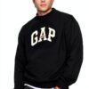 Sweat GAP Homme Noir Polaire Logo Signature Capuche-0
