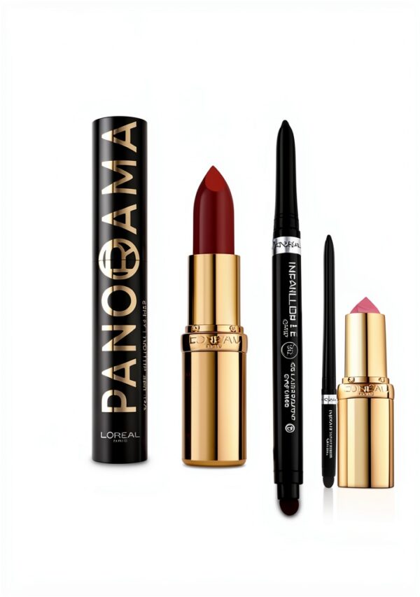 Coffret maquillage LOréal Paris mascara eyeliner rouge à