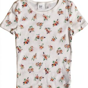 Chemise manches courtes fille GAP Blanc motifs douce-0