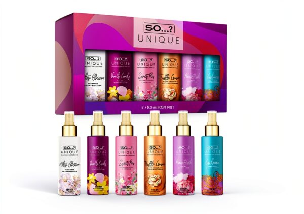 So…? Brume corporelle parfumée coffret cadeau femme 6x50ml