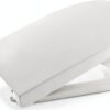 Abattant WC Roca rond chute amortie blanc moderne-0