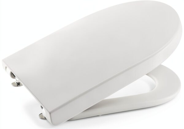 Abattant WC Roca rond chute amortie blanc moderne-0