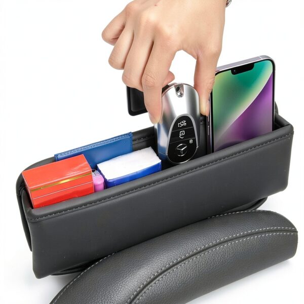 Organisateur espace siège voiture cuir Adunsiaoto rangement-1