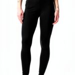 Legging Gap Femme Coupe Mi Haute Jersey Extensible Noir-0