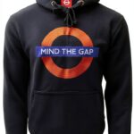 Sweat à capuche TFL London Underground coton polyester bleu-0