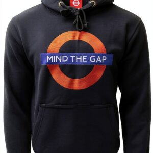 Sweat à capuche TFL London Underground coton polyester bleu-0