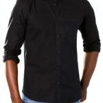 Chemise boutonnée Gap homme popeline col classique-0