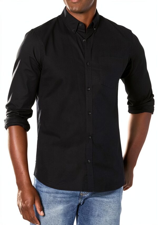 Chemise boutonnée Gap homme popeline col classique-0