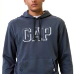 Sweat à capuche GAP Homme coton polyester bleu marin profond-0