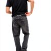 Jean Droit Gap Homme Denim Noir Délavé Confortable-1