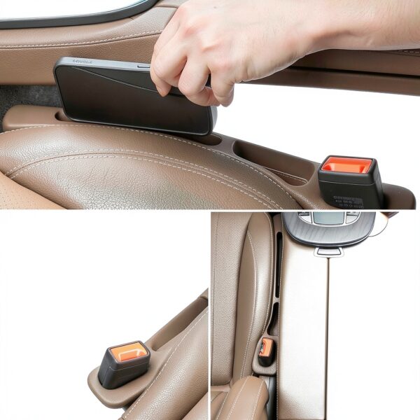 Remplisseur d'espace siège auto ACTOYS Brun EVA rangement-6