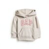 Sweat GAP bébé fille polaire douce zippé gris chiné-1