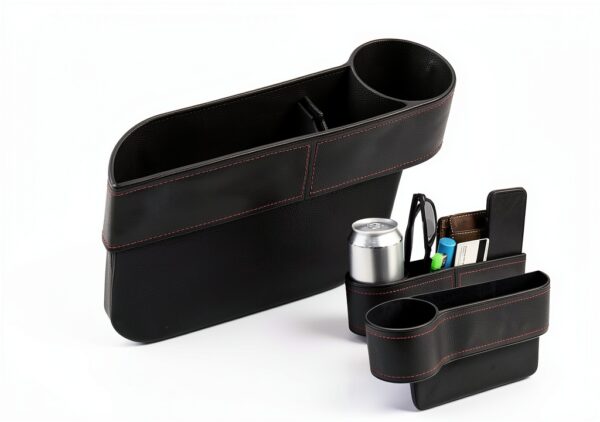 Organisateur de siège auto SSyang cuir portable rangement-1