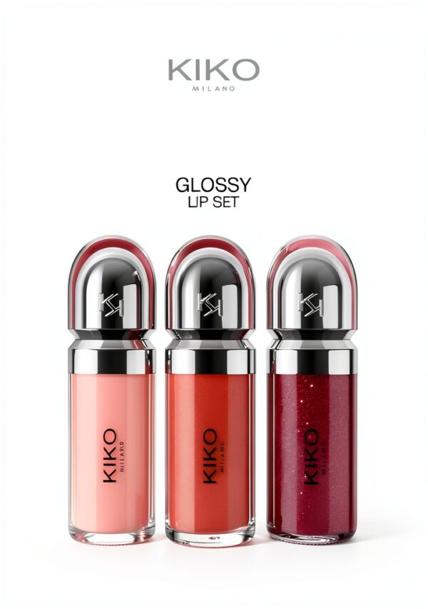 Gloss à lèvres KIKO Milano kit 3 brillants hydratants effet