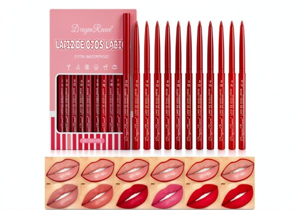 Crayon à lèvres DENESTUP 12 pièces repulpant résistant à
