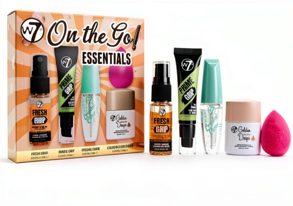 Coffret maquillage W7 mini produits base mascara spray