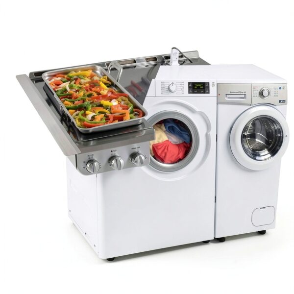 Couvercle espace comptoir TARSHYRY acier inoxydable facile-2